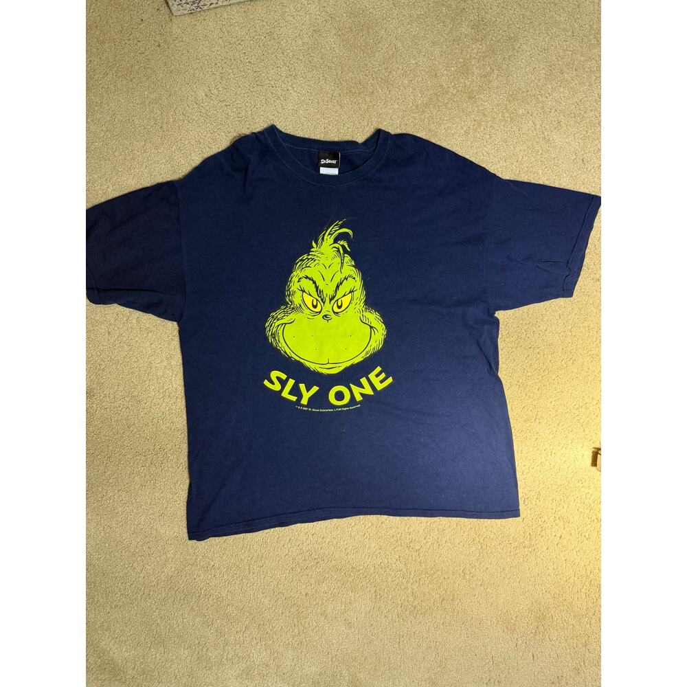 Dr. Seuss "The Grinch - Sly One" Graphic T-Shirt (Navy Blue)